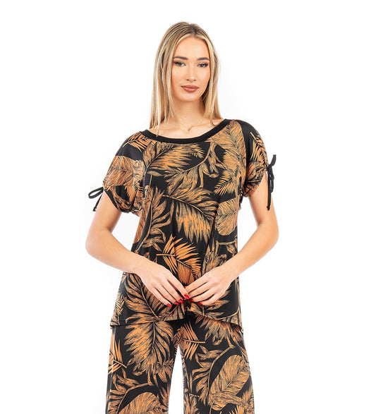 Ζιπ κιλότ εμπριμέ