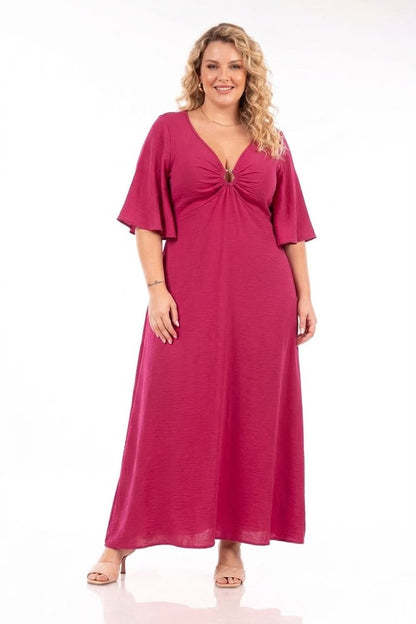 Φόρεμα MAXI με κρίκο Strass