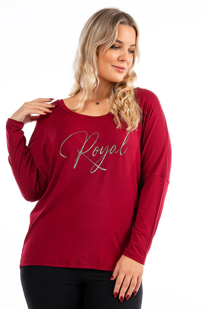 Μπλούζα με τύπωμα "Royal"