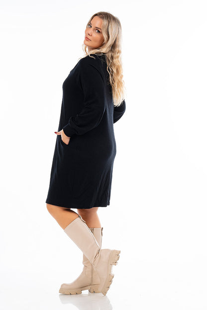 Φόρεμα/Μπλουζοφόρεμα με ξεχειλωτό γιακά