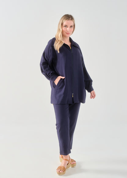 Ζακέτα σε επεξεργασμένο Λινό