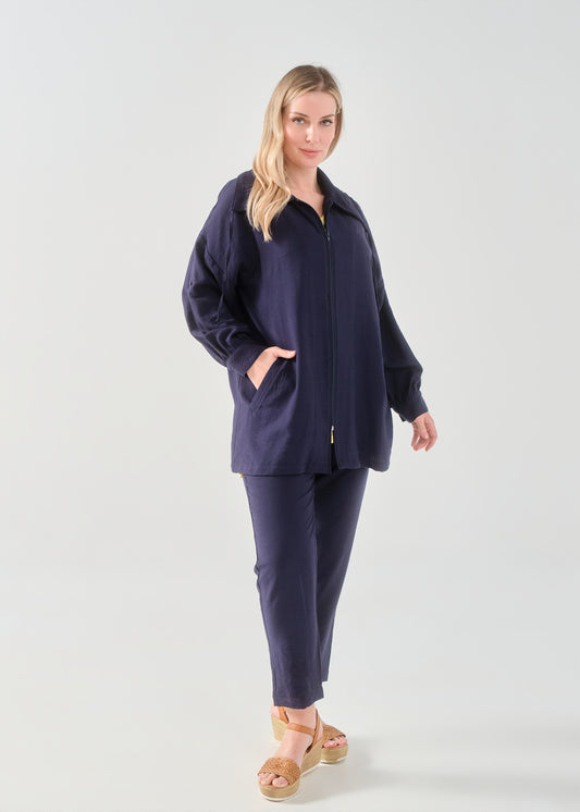 Ζακέτα σε επεξεργασμένο Λινό