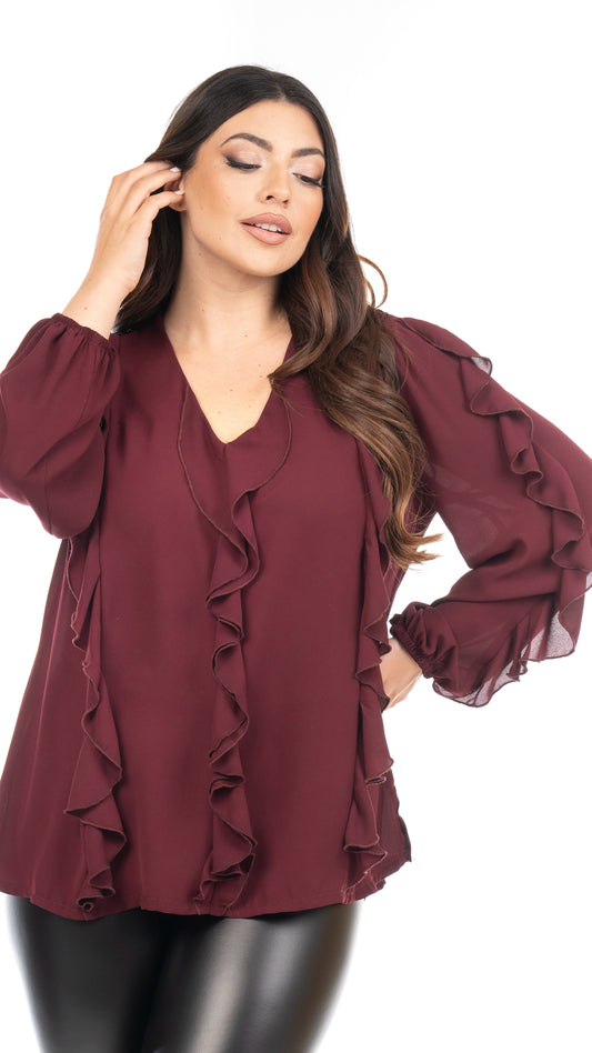 Πουκαμίσα με βολάν