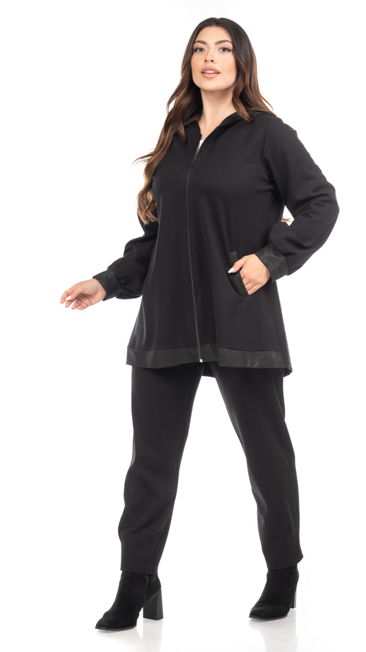 Ζακέτα με γυαλιστερές φάσες