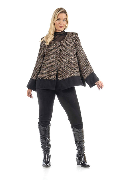 Σακκάκι Crop μπουκλέ